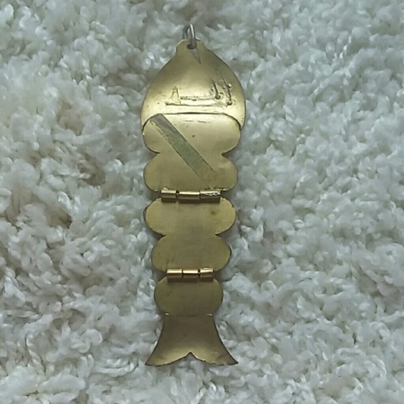 Vintage Articulated Jeweled Fish Charm - Picture 2 of 2